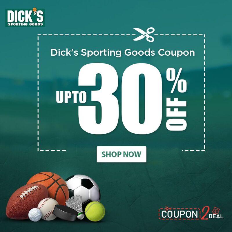Dicks Coupons, Deals, Promo Code & Special Offers Available with Additional Cashbacks & Discounts. Save Money on Dick's Sporting Goods Today.