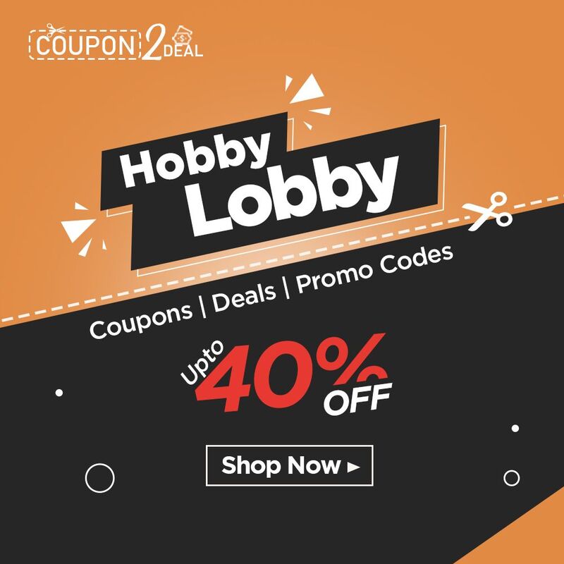 Hobby Lobby Coupon, Promo Code, Deals & in-store Sales Available with Additional Cashback. All Coupons are Verified and Guaranteed to Work.
